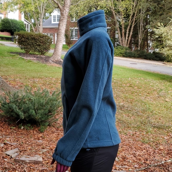 Columbia Fleece jacket Teal color - Picture 4 of 5